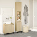 Badschrank Sonoma-Eiche 30x30x190 cm Holzwerkstoff