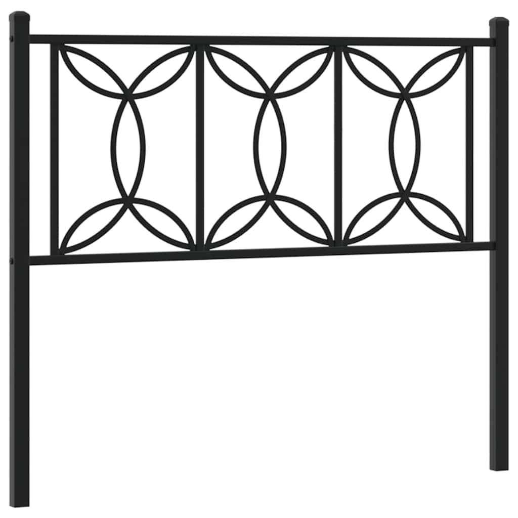 Ersatz-Kopfteil Metall Schwarz 107 cm