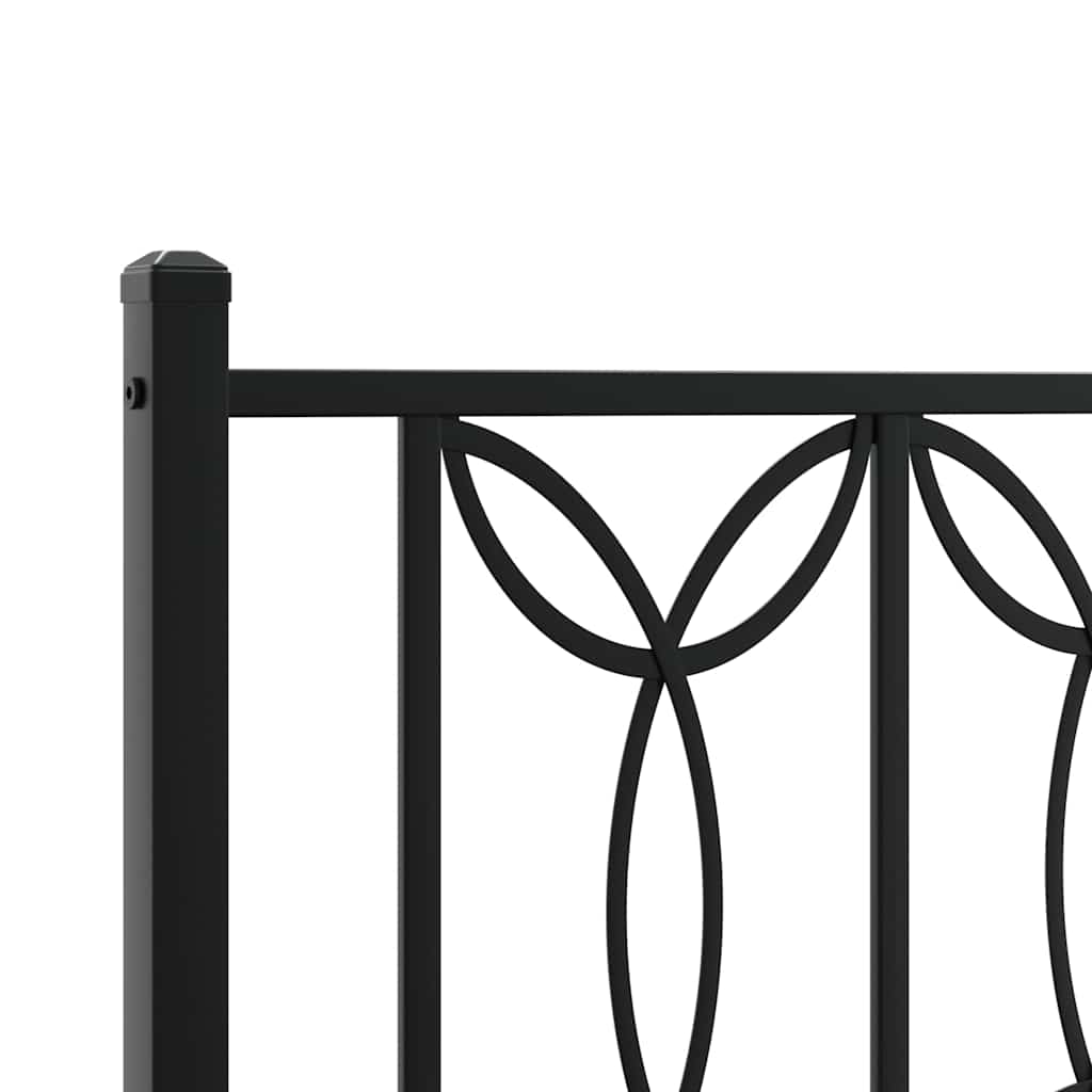 Ersatz-Kopfteil Metall Schwarz 107 cm