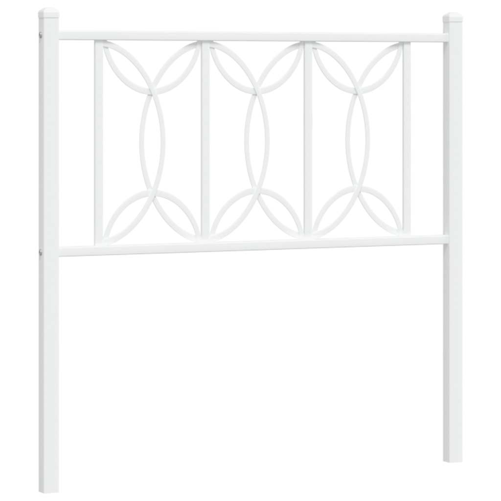 Ersatz-Kopfteil Metall Weiß 75 cm