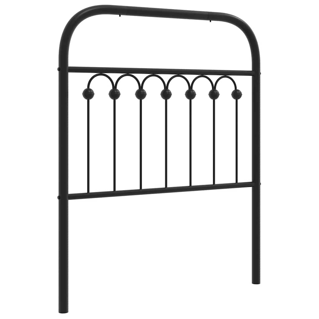 Ersatz-Kopfteil Metall Schwarz 80 cm