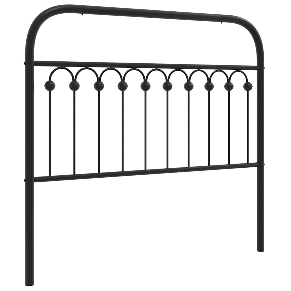 Ersatz-Kopfteil Metall Schwarz 107 cm