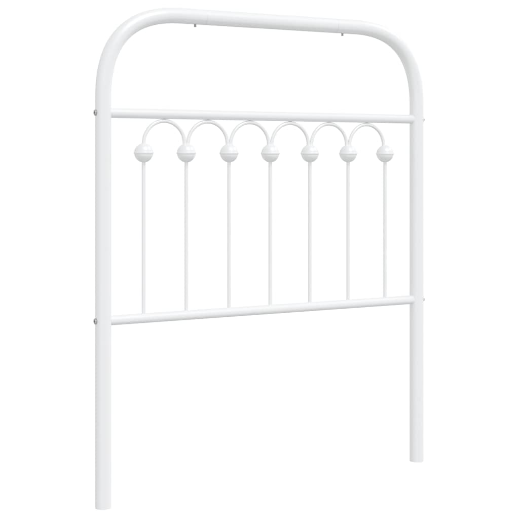 Ersatz-Kopfteil Metall Weiß 75 cm