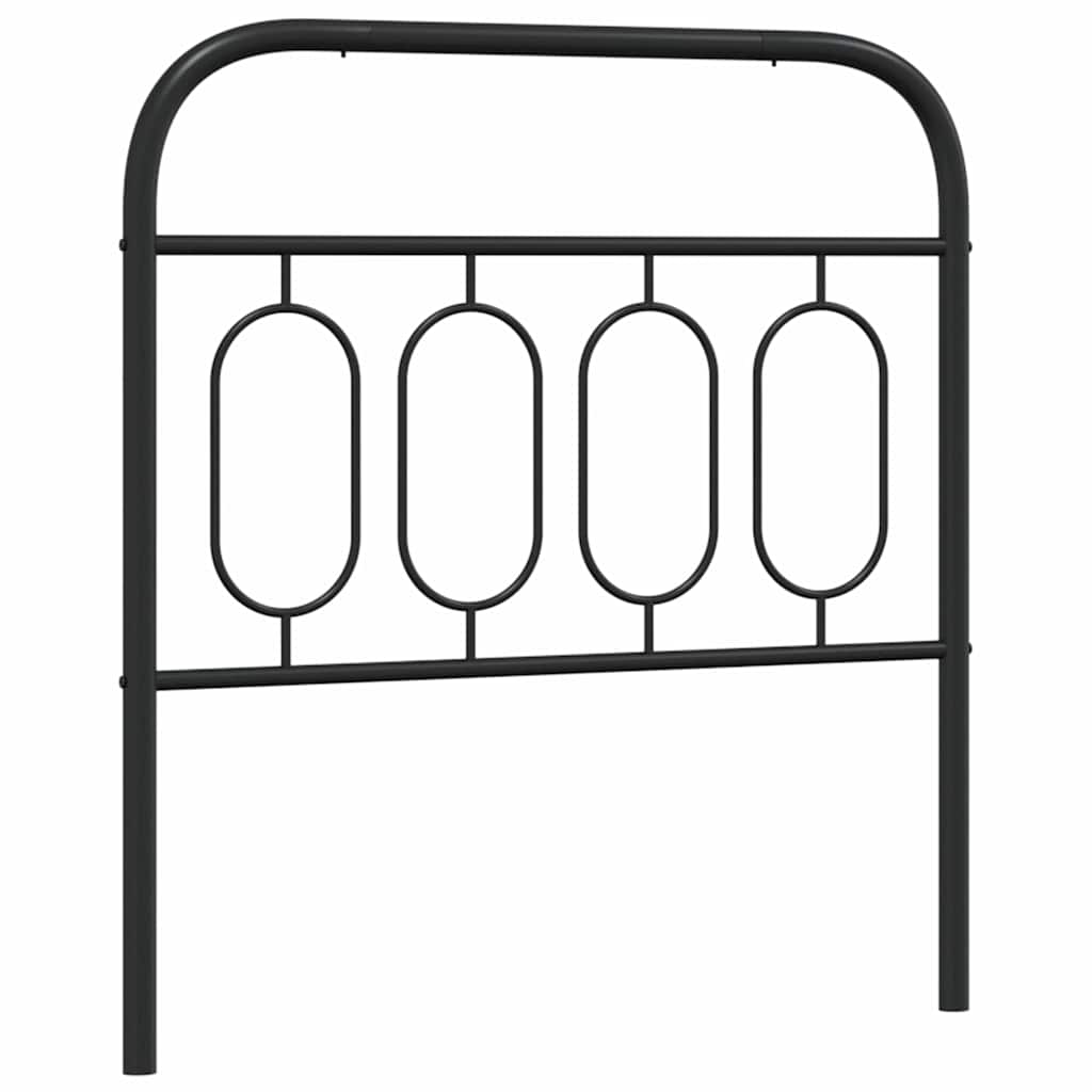 Ersatz-Kopfteil Metall Schwarz 90 cm