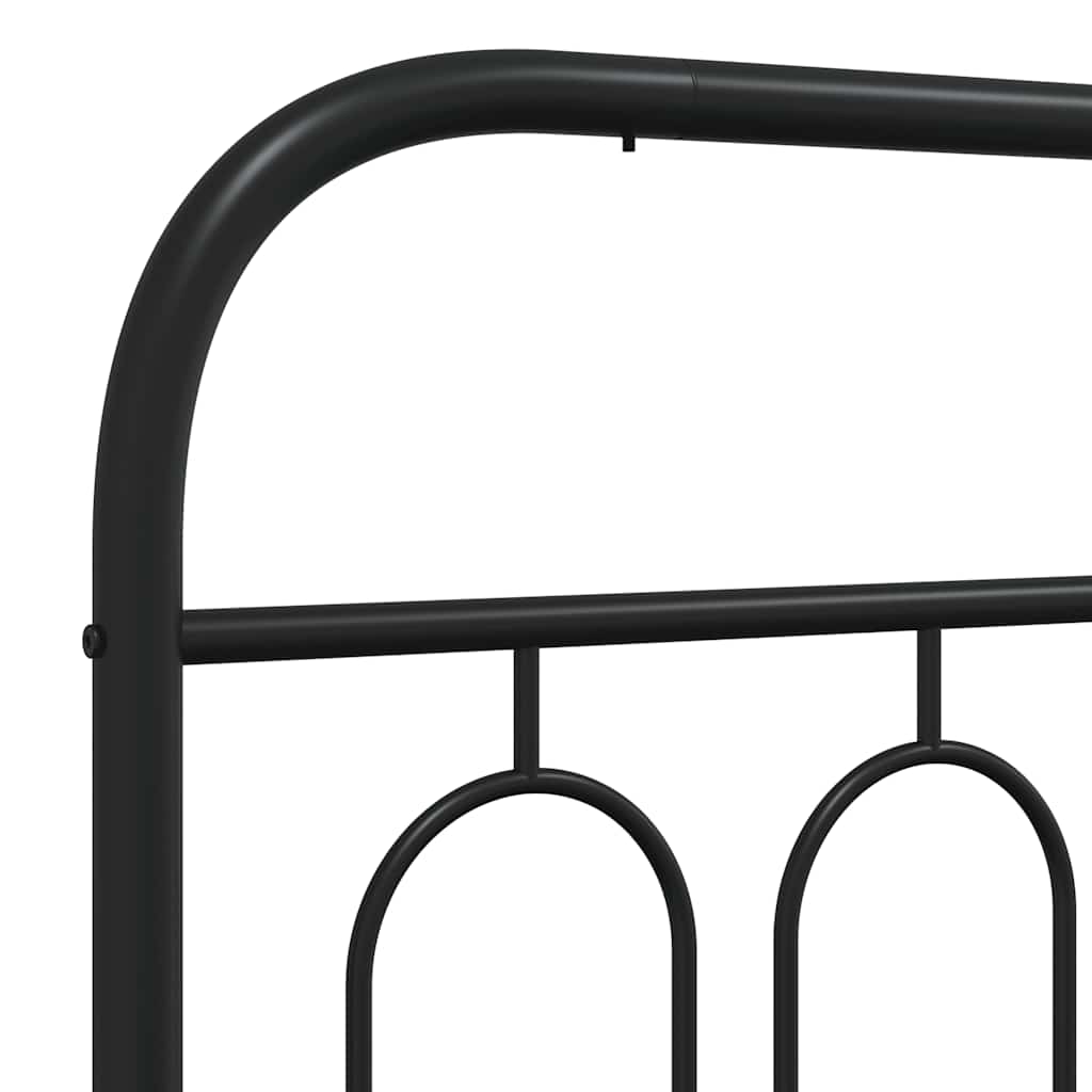 Ersatz-Kopfteil Metall Schwarz 90 cm