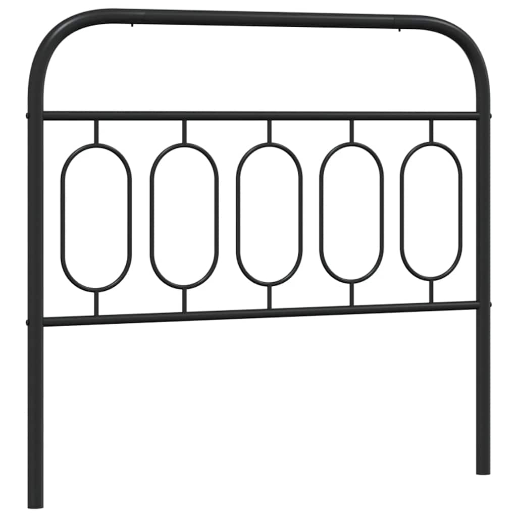 Ersatz-Kopfteil Metall Schwarz 100 cm