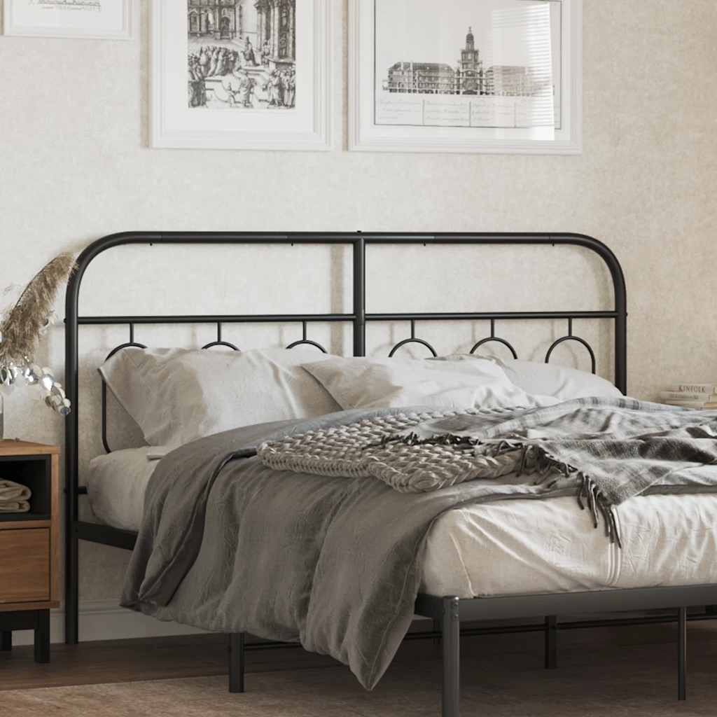 Ersatz-Kopfteil Metall Schwarz 137 cm