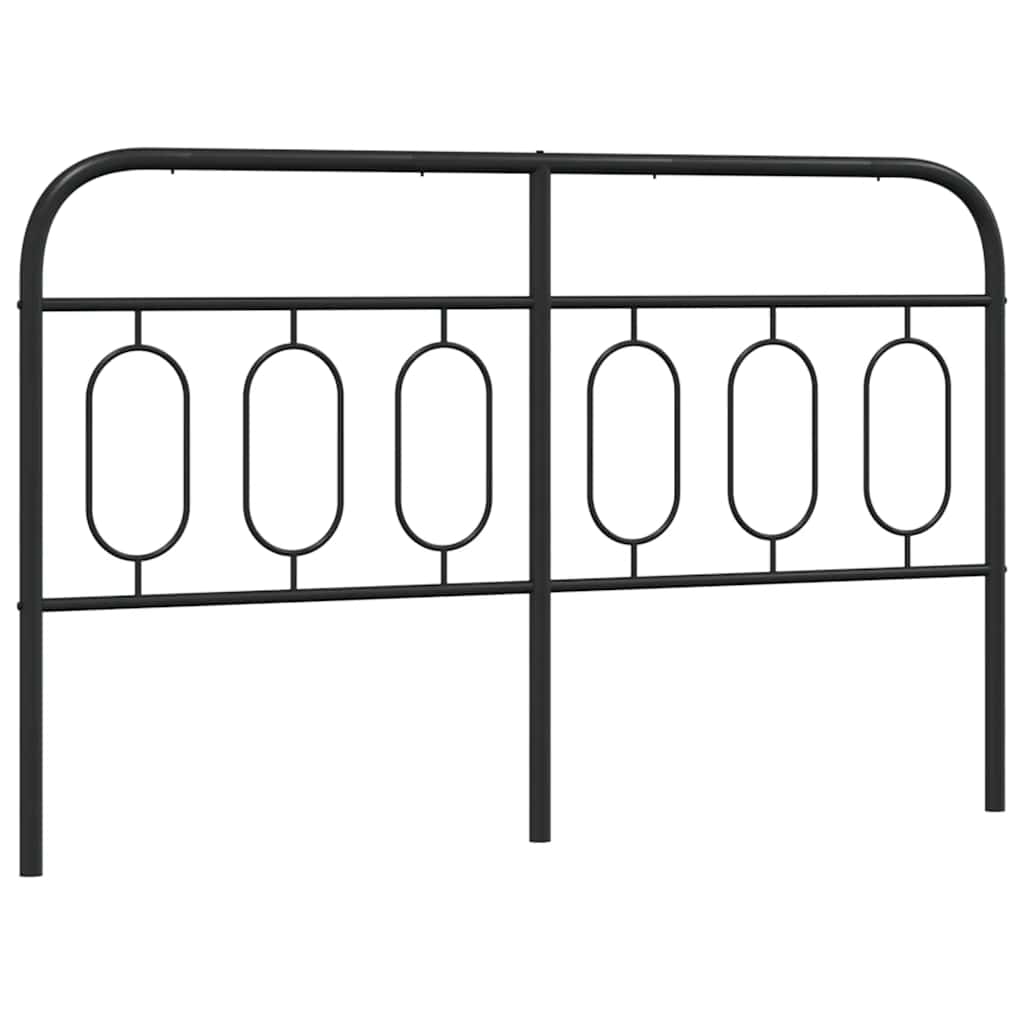 Ersatz-Kopfteil Metall Schwarz 150 cm