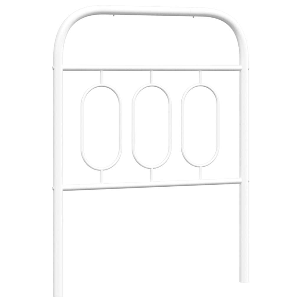 Ersatz-Kopfteil Metall Weiß 75 cm