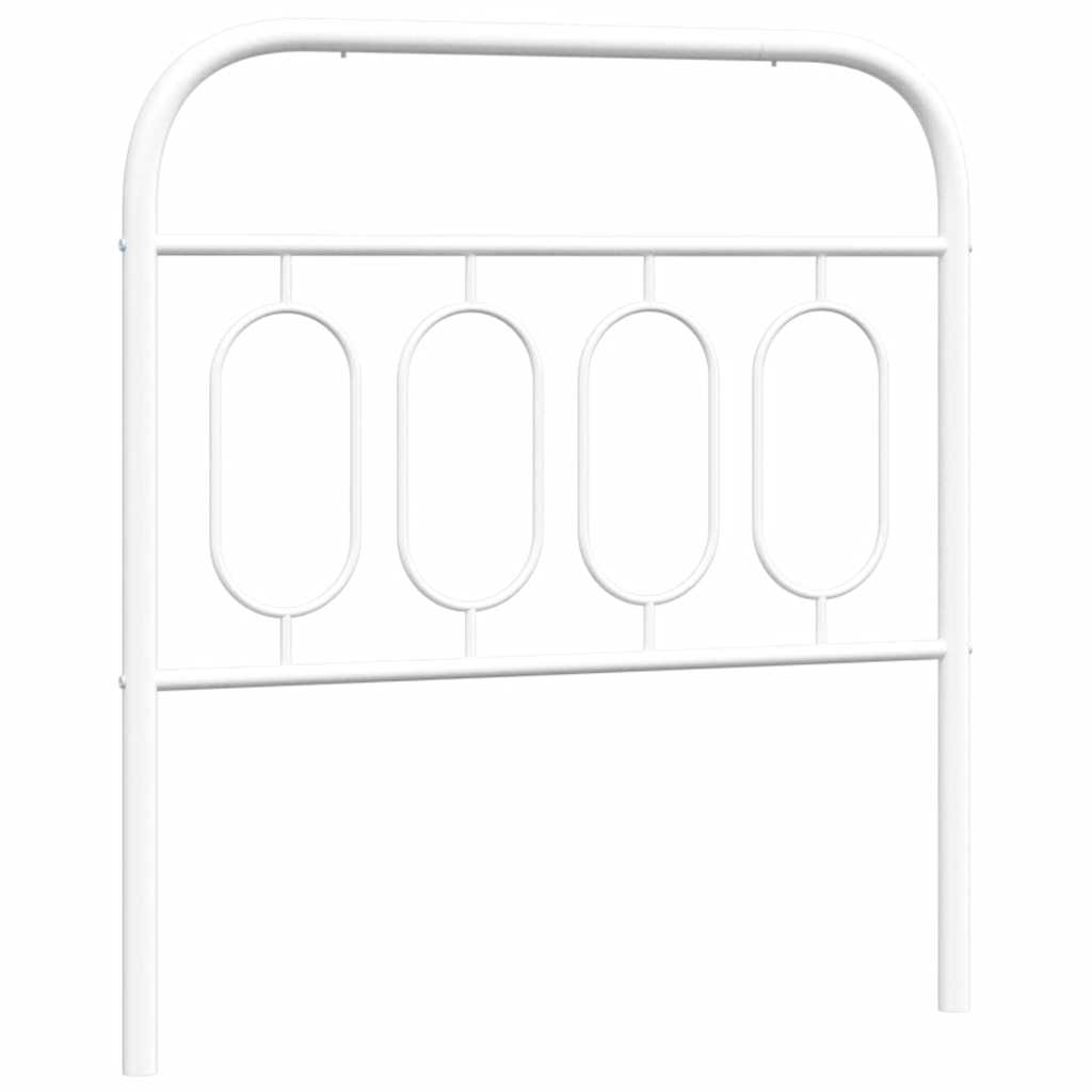 Ersatz-Kopfteil Metall Weiß 80 cm