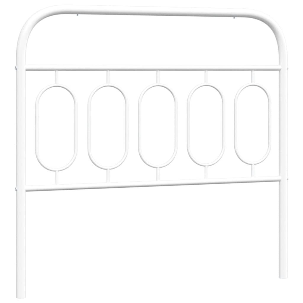 Ersatz-Kopfteil Metall Weiß 107 cm