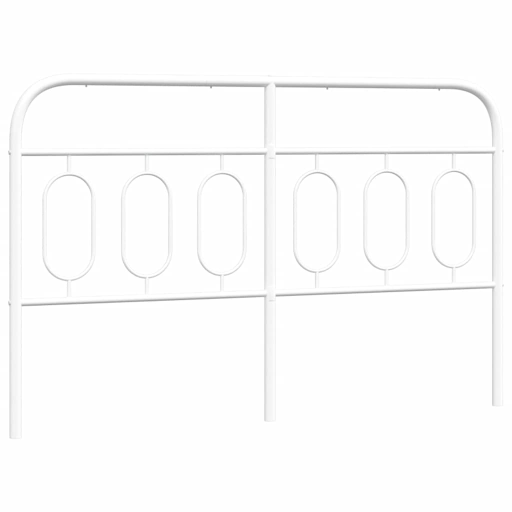 Ersatz-Kopfteil Metall Weiß 137 cm