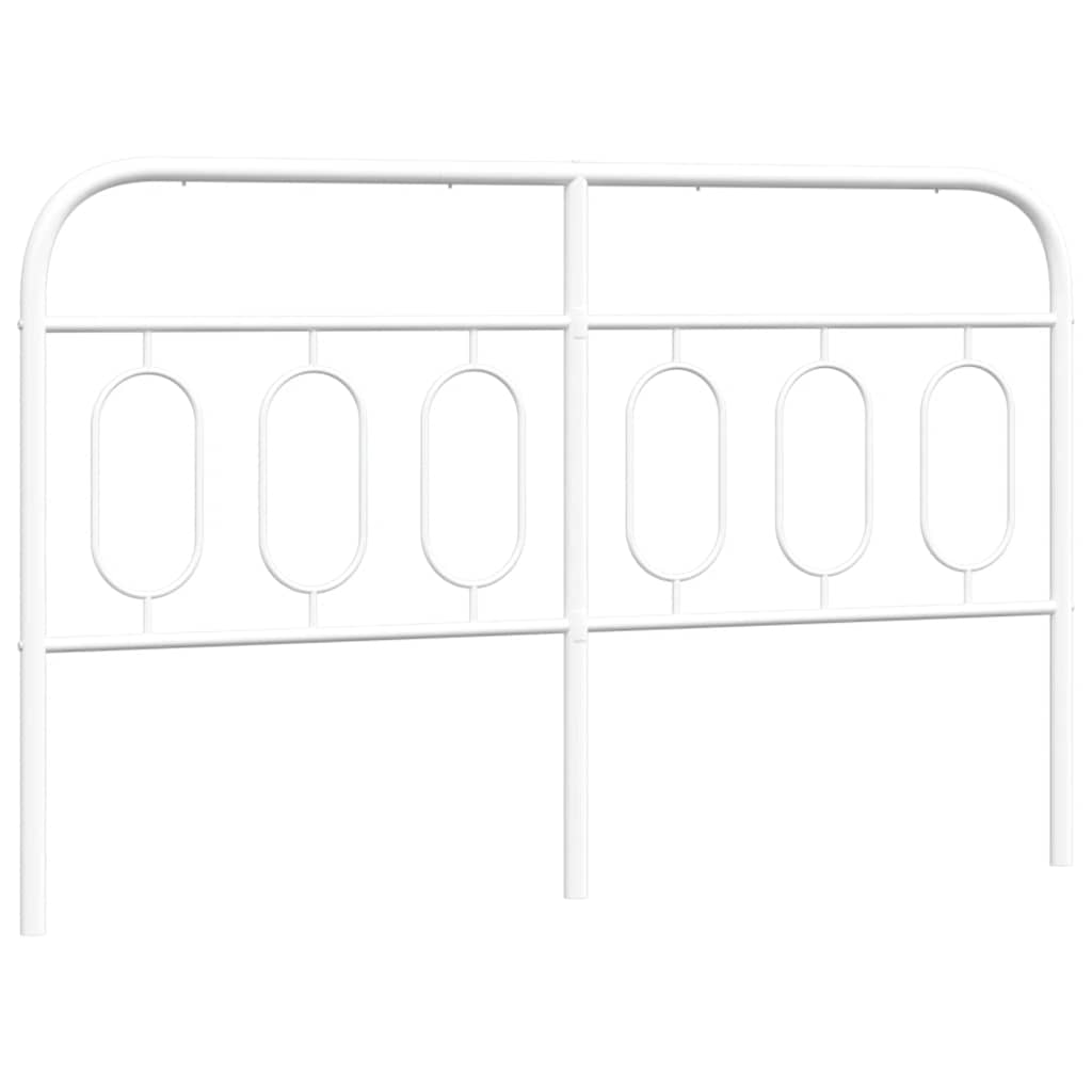 Ersatz-Kopfteil Metall Weiß 140 cm