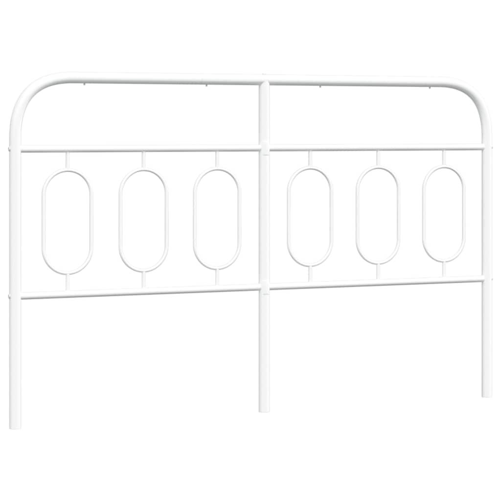 Ersatz-Kopfteil Metall Weiß 150 cm