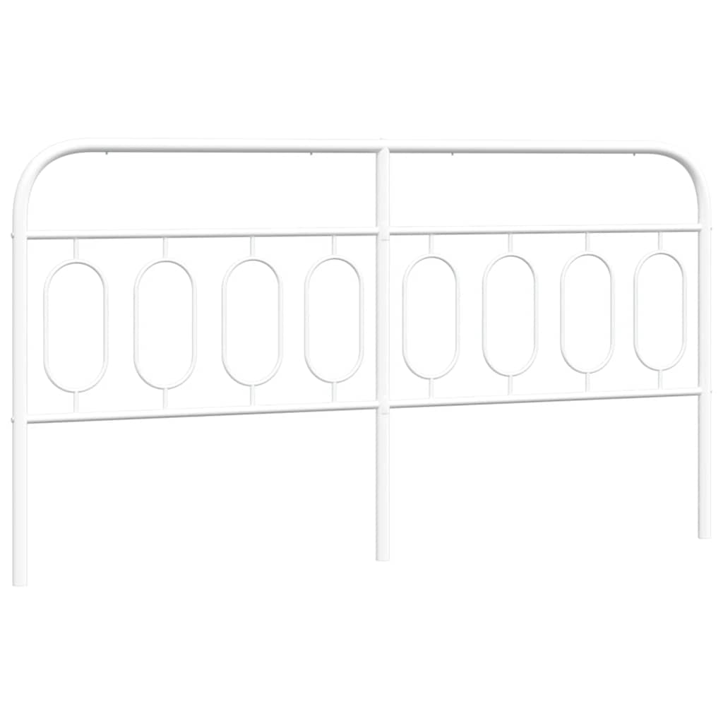 Ersatz-Kopfteil Metall Weiß 160 cm