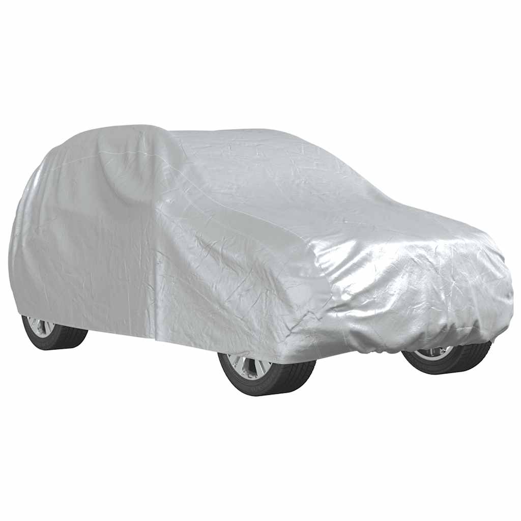 Autoabdeckung für SUV mit Schnallenriemen Voll Silbern M