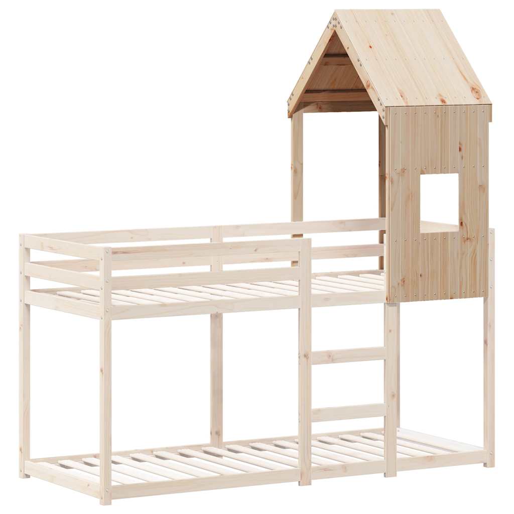 Dach für Kinderbett 60x89x134,5 cm Massivholz Kiefer