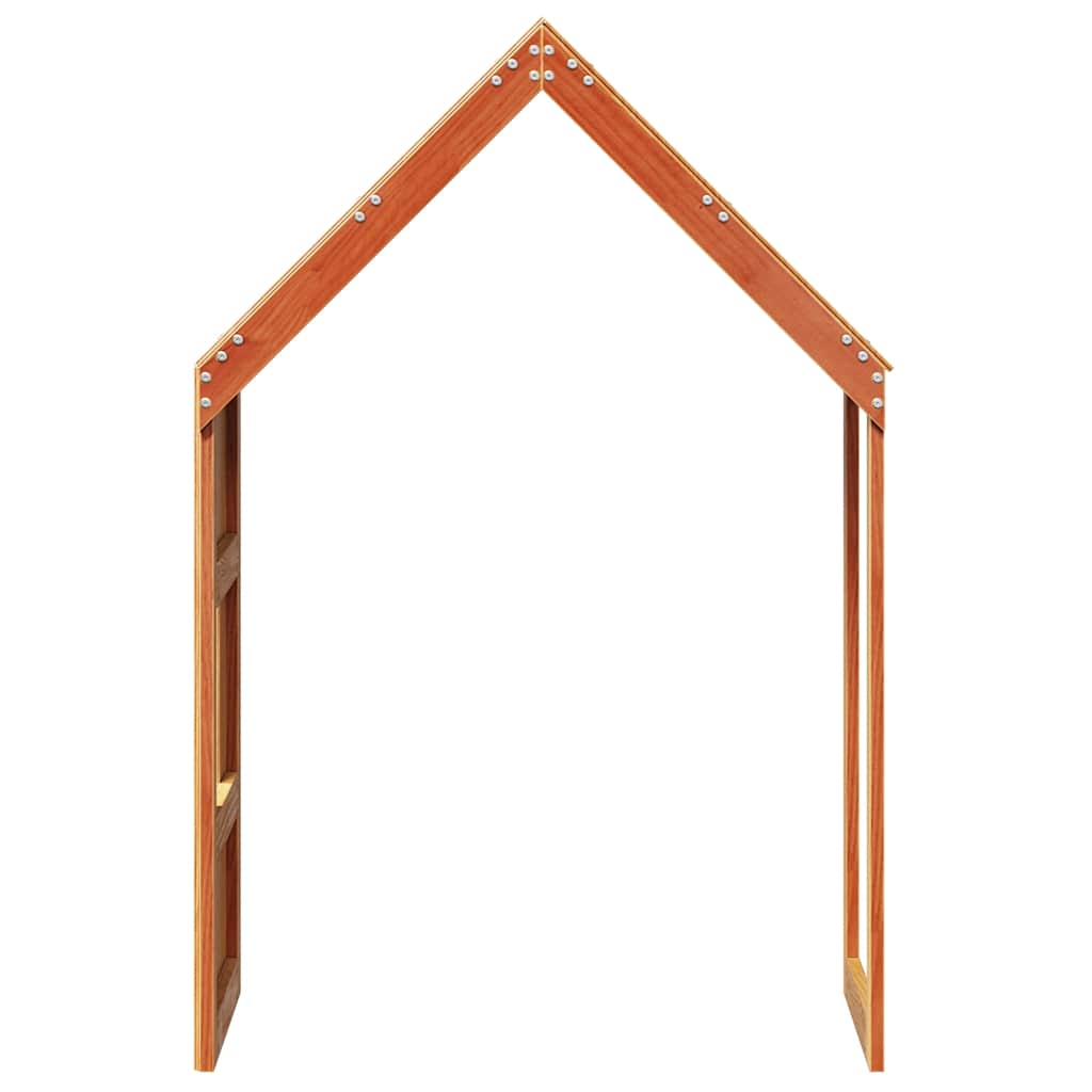 Dach für Kinderbett Wachsbraun 60x89x134,5 cm Massivholz