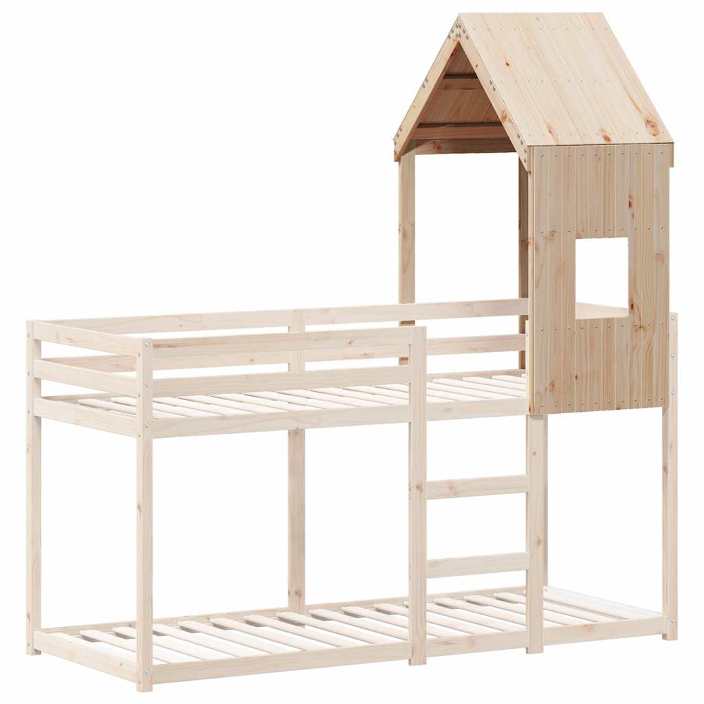 Dach für Kinderbett 60x99x139,5 cm Massivholz Kiefer