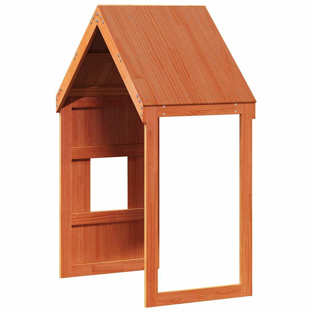 Dach für Kinderbett Wachsbraun 60x99x139,5 cm Massivholz Kiefer