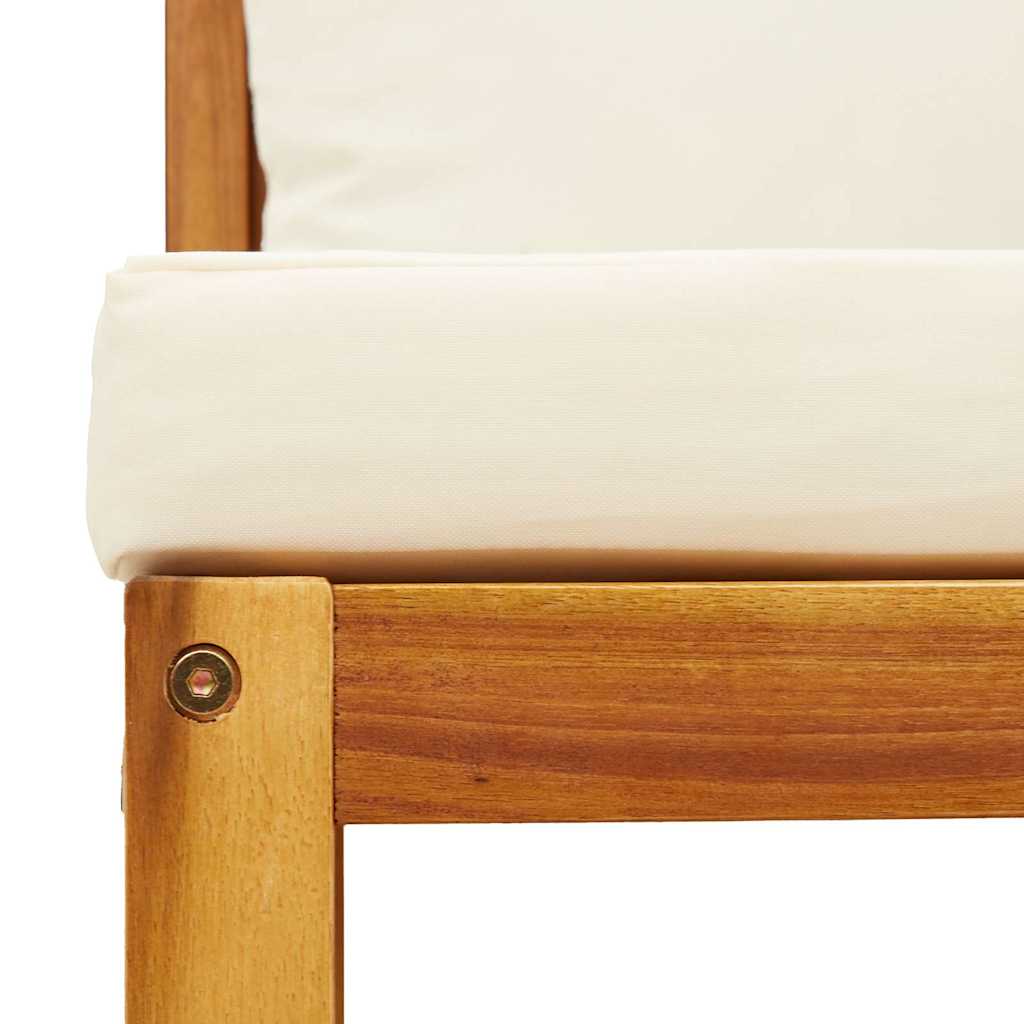 Gartensofa-Ecke mit Kissen Holz Akazie & Seil
