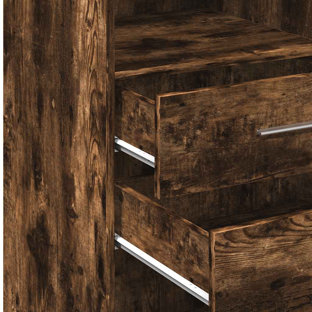 Highboard Räuchereiche 40x42,5x124 cm Holzwerkstoff