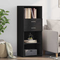 Highboard Schwarz 50x42,5x124 cm Holzwerkstoff