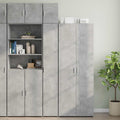 Hochschrank Schmal Betongrau 30x42,5x225 cm Holzwerkstoff