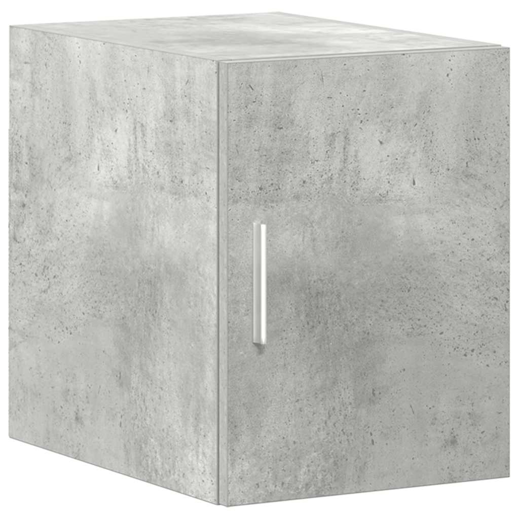 Hochschrank Schmal Betongrau 30x42,5x225 cm Holzwerkstoff