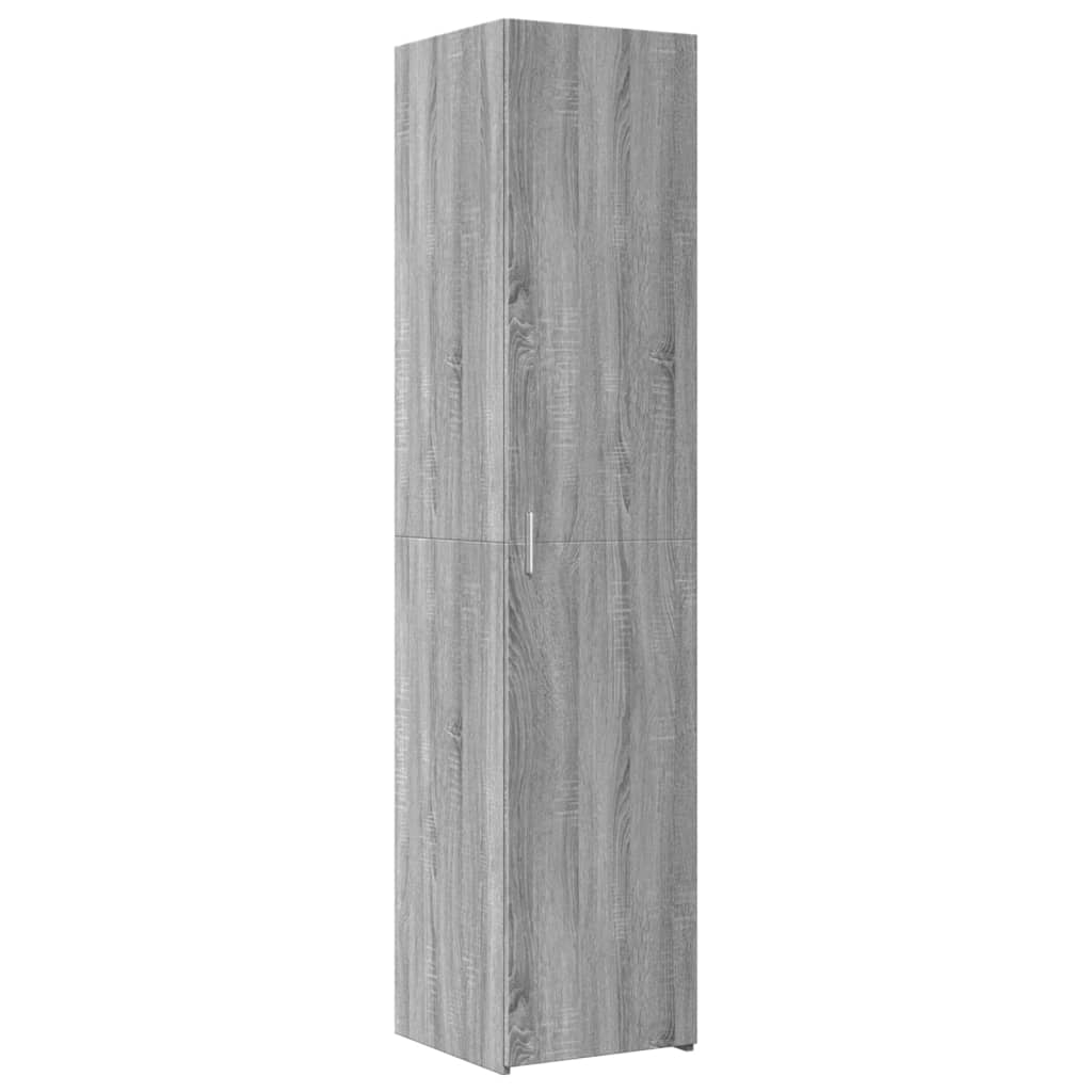 Hochschrank Schmal Grau Sonoma 40x42,5x225 cm Holzwerkstoff