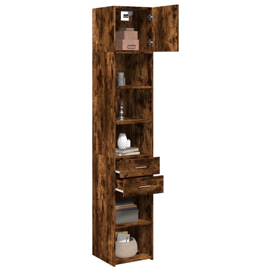 Hochschrank Schmal Räuchereiche 40x42,5x225 cm Holzwerkstoff