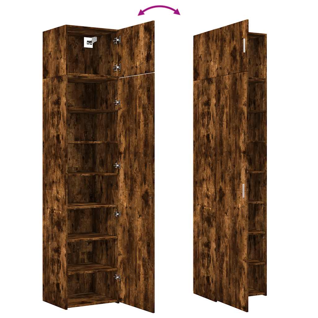 Hochschrank Schmal Räuchereiche 50x42,5x225 cm Holzwerkstoff