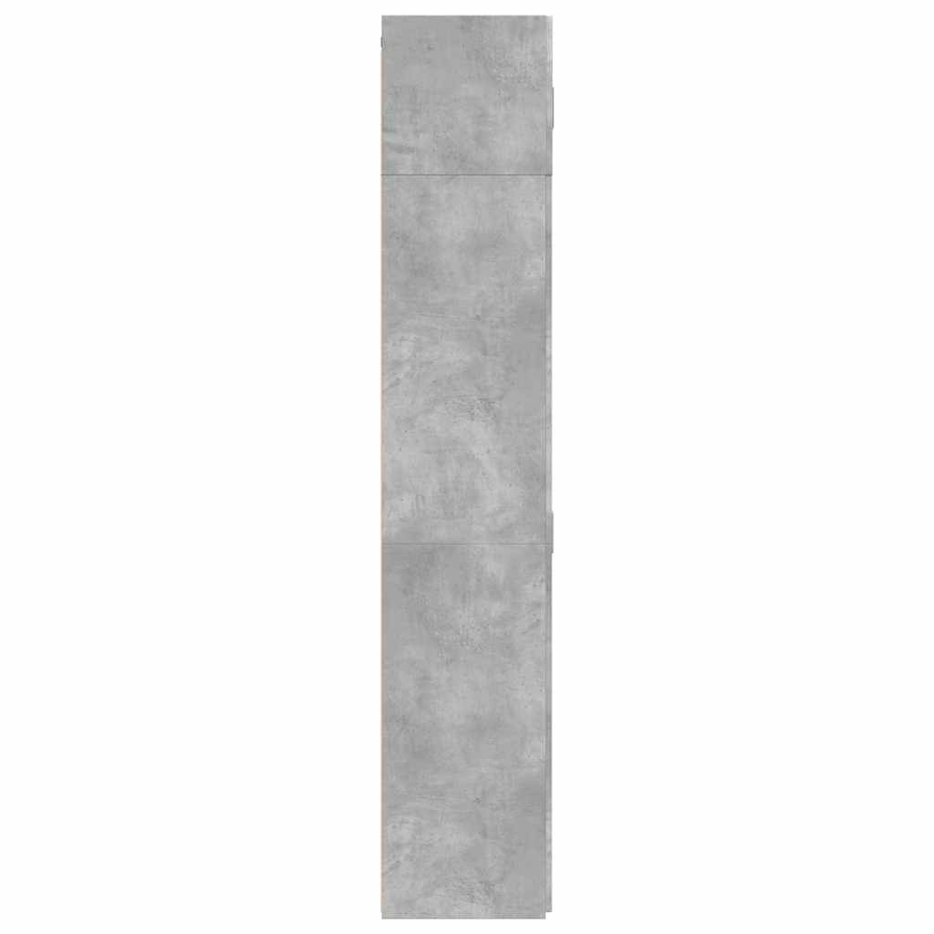 Hochschrank Betongrau 70x42,5x225 cm Holzwerkstoff