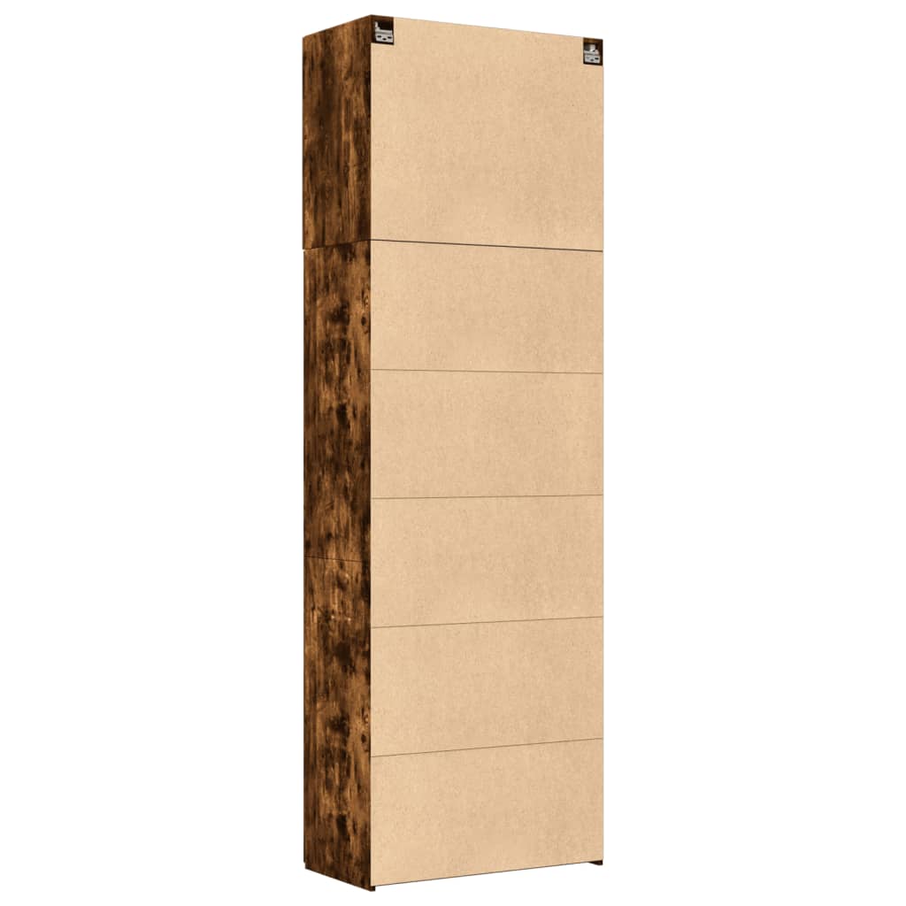 Highboard Räuchereiche 80x42,5x249 cm Holzwerkstoff