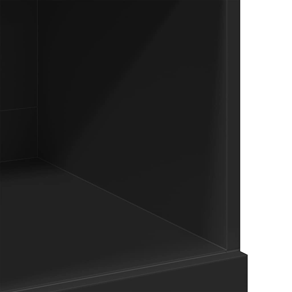 Highboard Schwarz 80x42,5x124 cm Holzwerkstoff