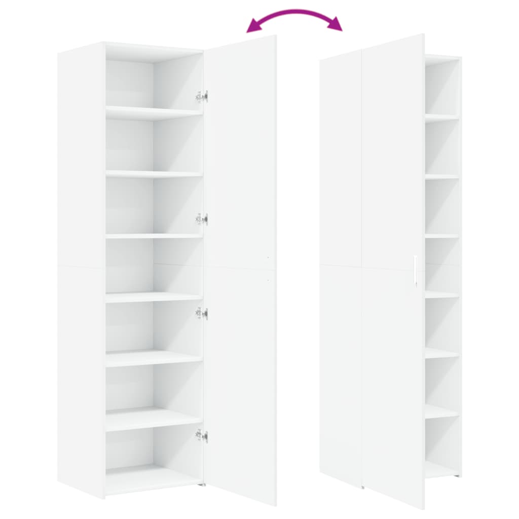 Highboard Weiß 50x42,5x185 cm Holzwerkstoff