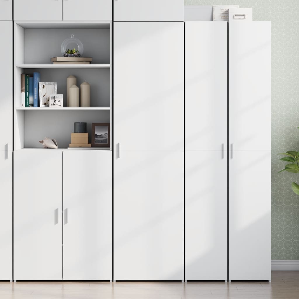 Highboard Weiß 50x42,5x185 cm Holzwerkstoff