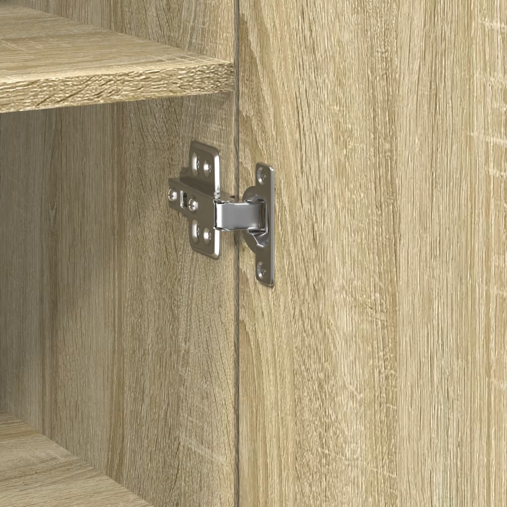 Highboard Sonoma-Eiche 50x42,5x185 cm Holzwerkstoff