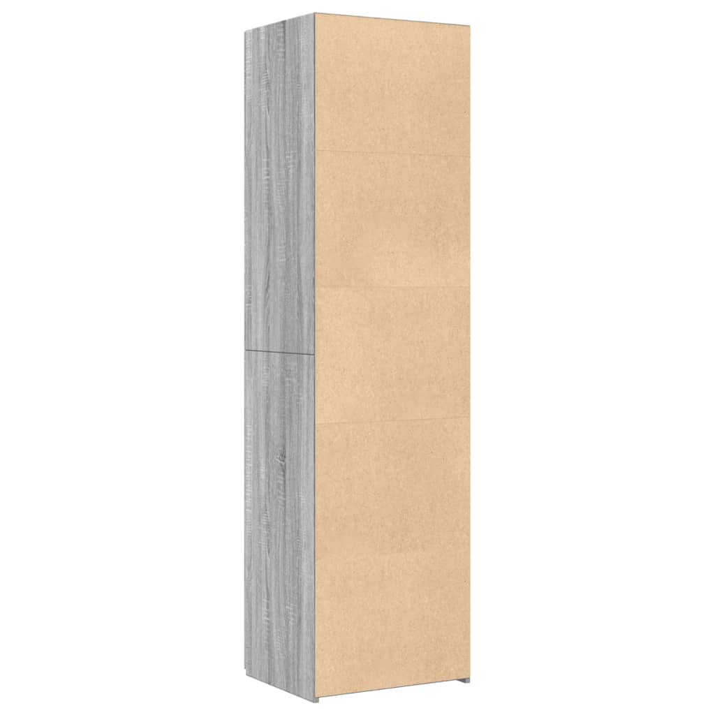 Highboard Grau Sonoma 50x42,5x185 cm Holzwerkstoff
