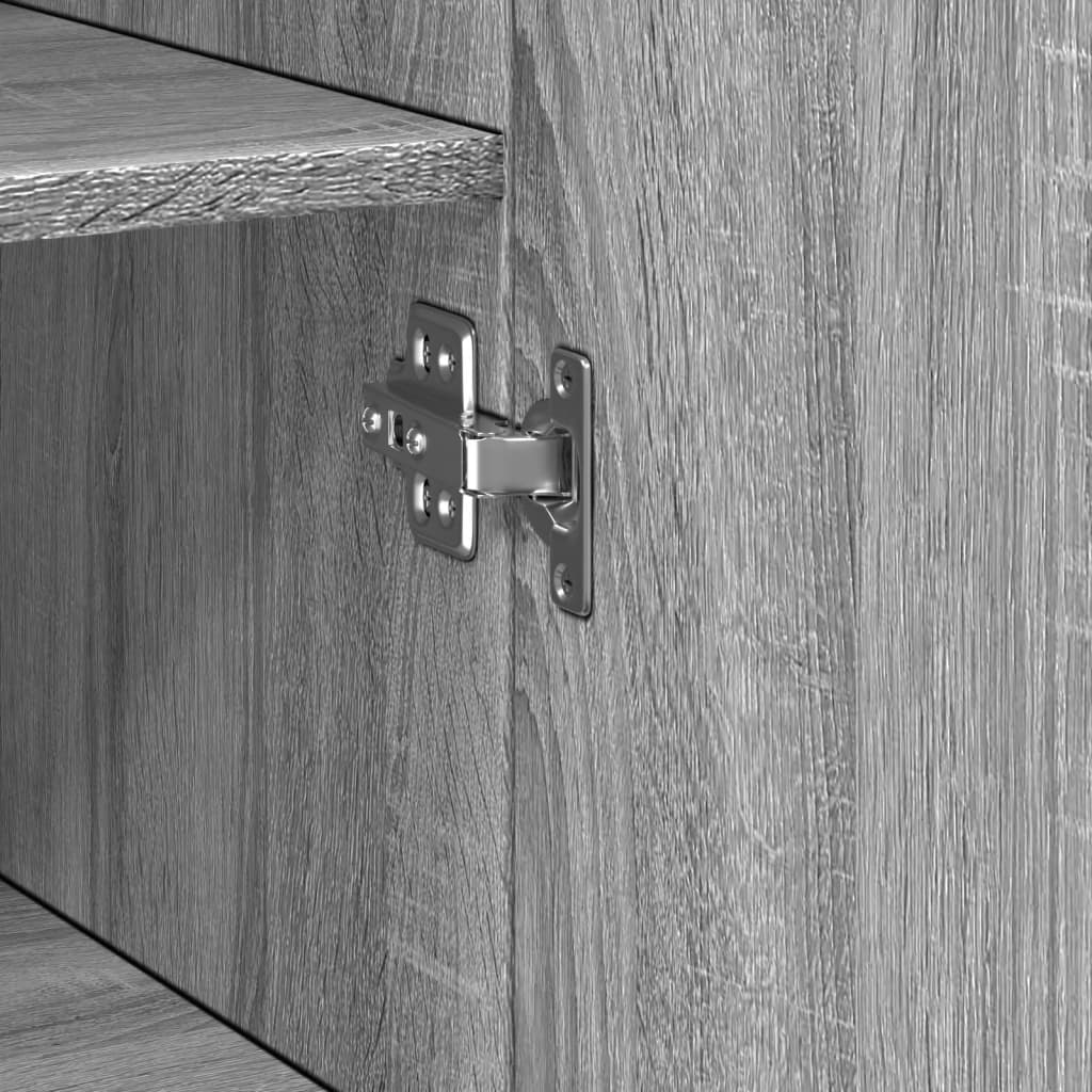 Highboard Grau Sonoma 50x42,5x185 cm Holzwerkstoff