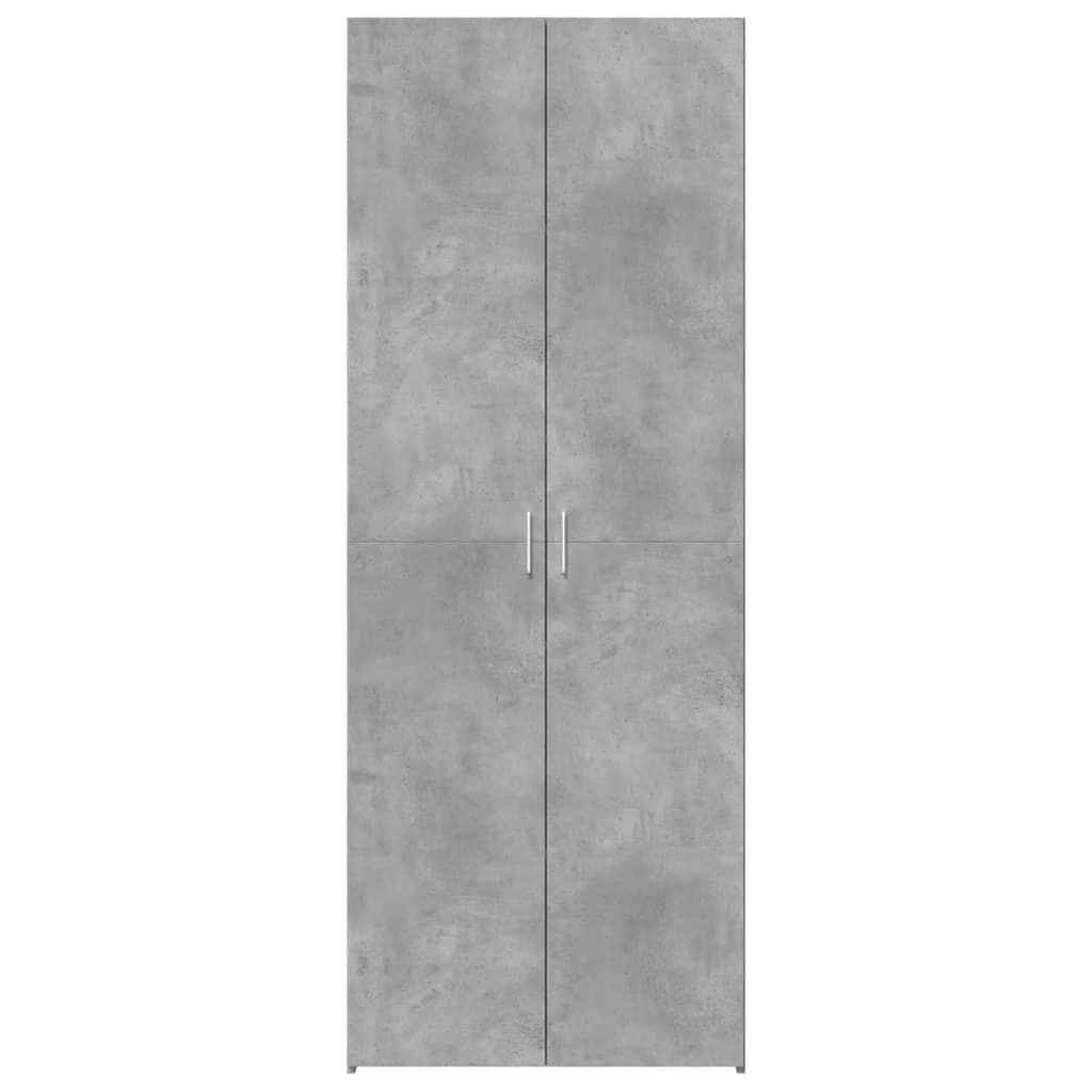 Highboard Betongrau 70x42,5x185 cm Holzwerkstoff