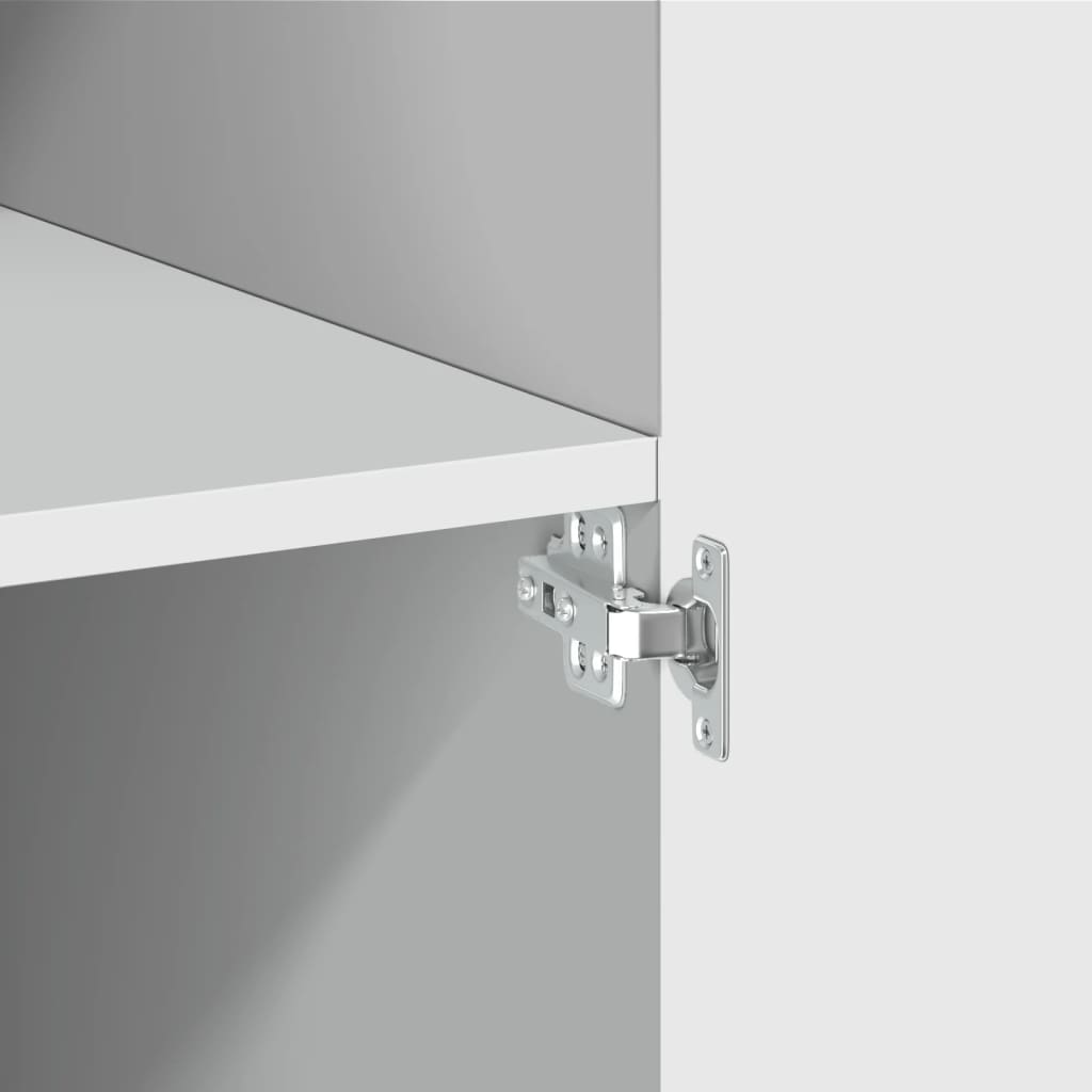 Highboard Weiß 80x42,5x185 cm Holzwerkstoff