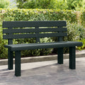 Gartenbank Grün 110x52x71 cm Polypropylen
