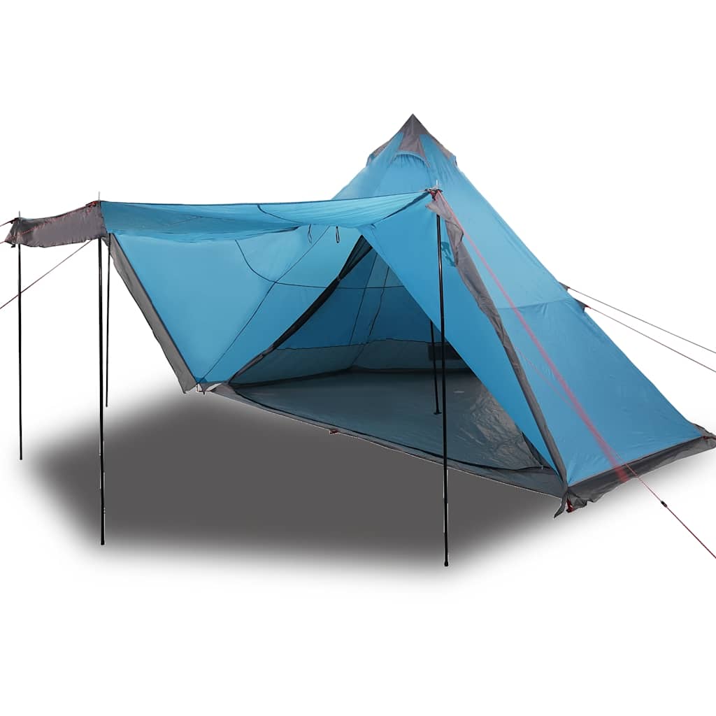 Tipi-Familienzelt 8 Personen Blau Wasserdicht
