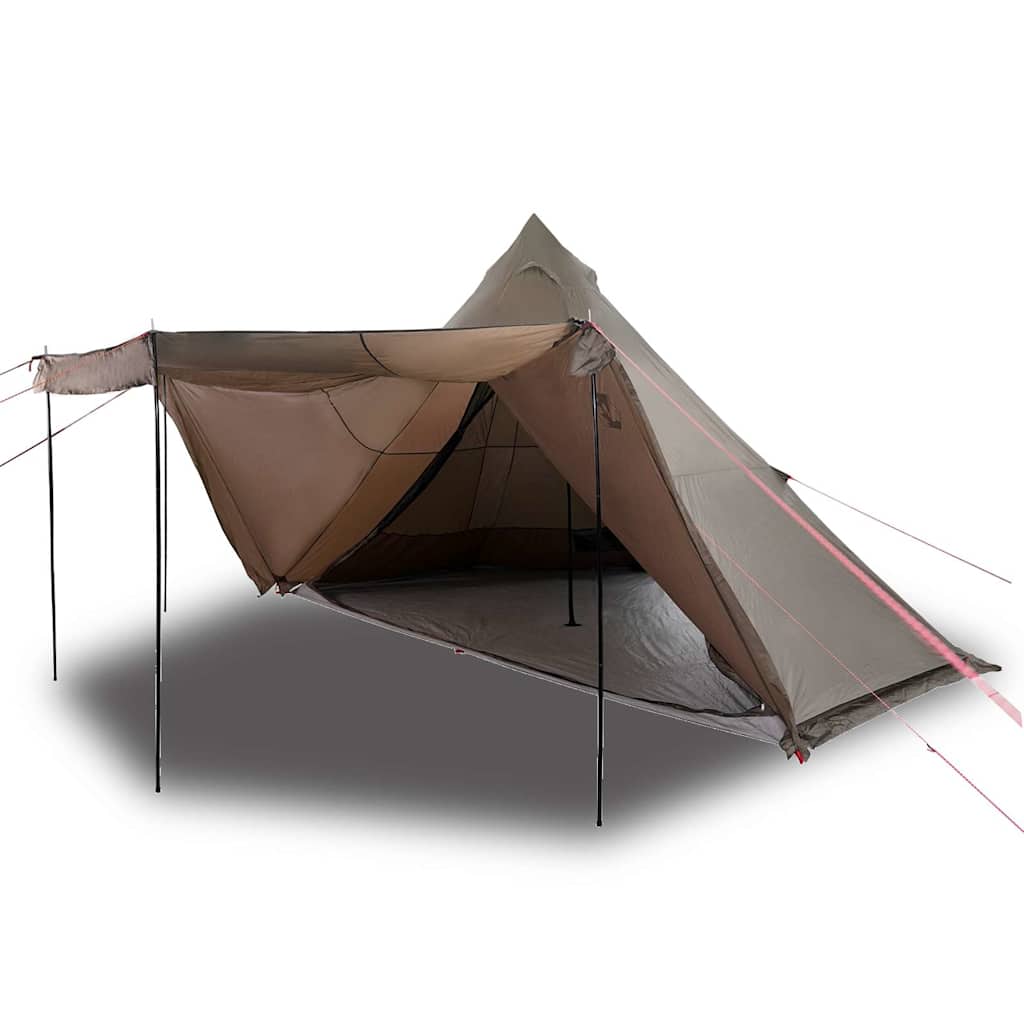Tipi-Familienzelt 8 Personen Braun Wasserdicht