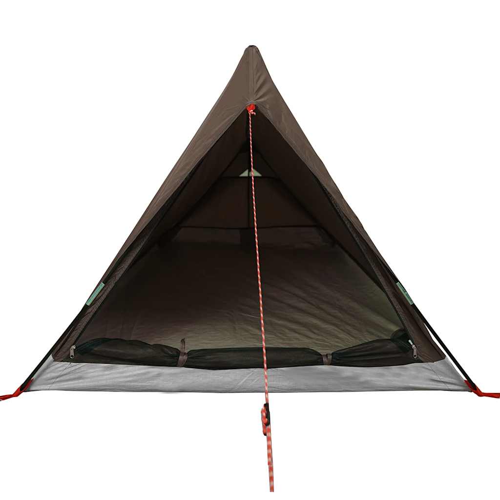 Campingzelt 2 Personen Braun Wasserdicht