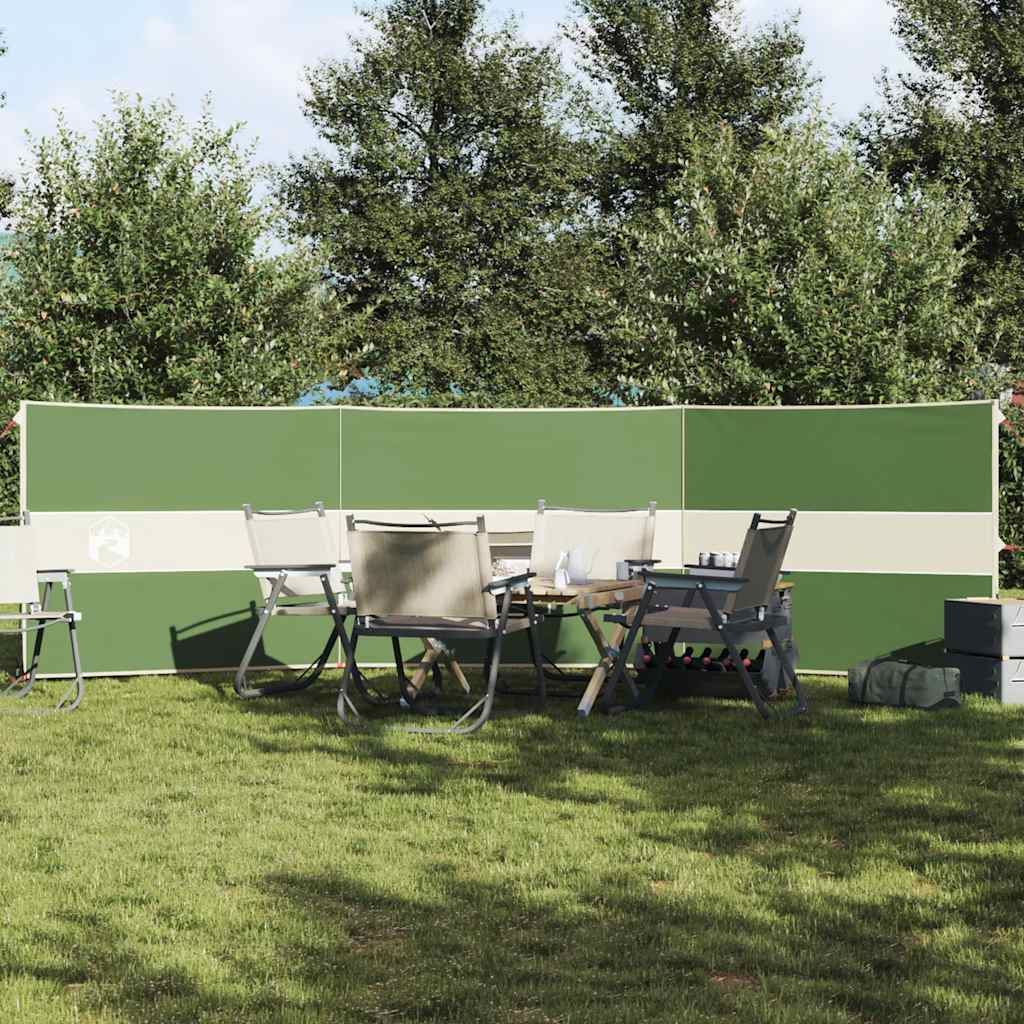 Camping-Windschutz Grün 490x123 cm Wasserdicht