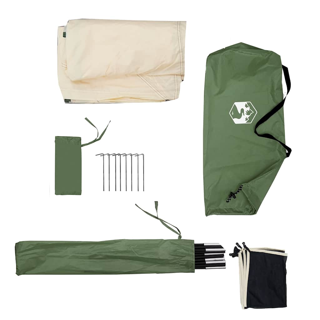 Camping-Windschutz Grün 508x130 cm Wasserdicht