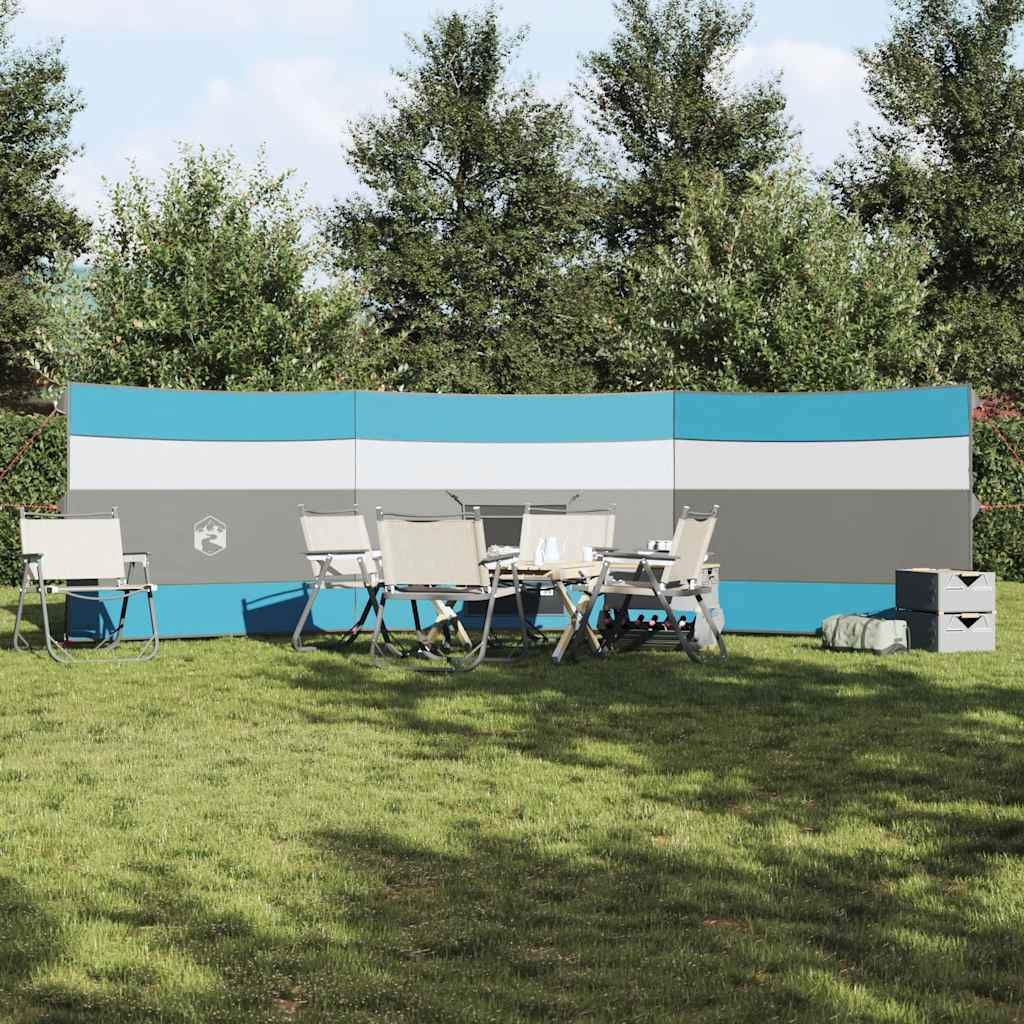 Camping-Windschutz Blau 508x130 cm Wasserdicht