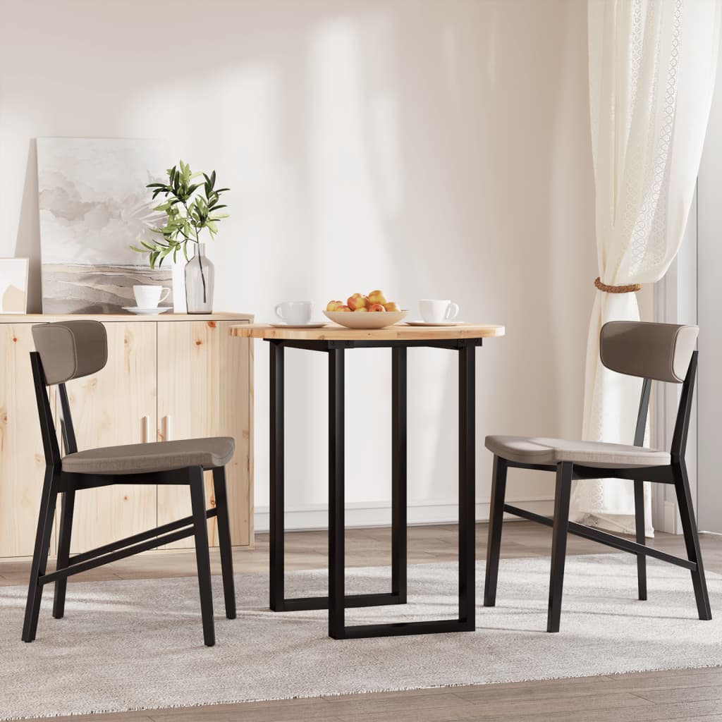 Tischplatte Rund Ø70x2 cm Massivholz Akazie